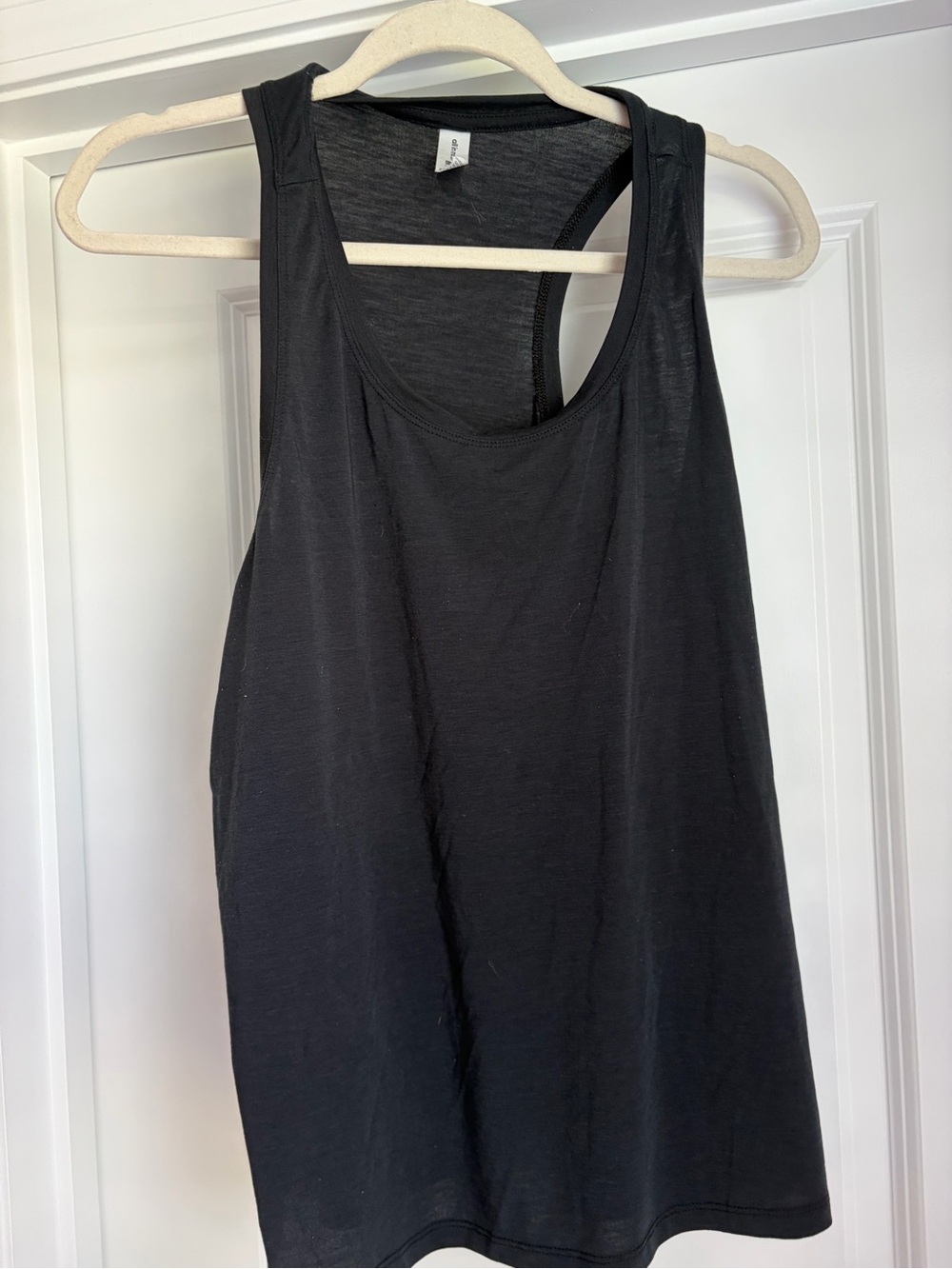 all in motion Black Racerback Tank Top